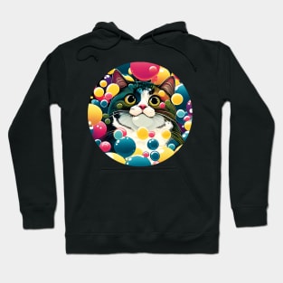 Funny Chonk Meme Cat Bubble - Cat Lover Hoodie